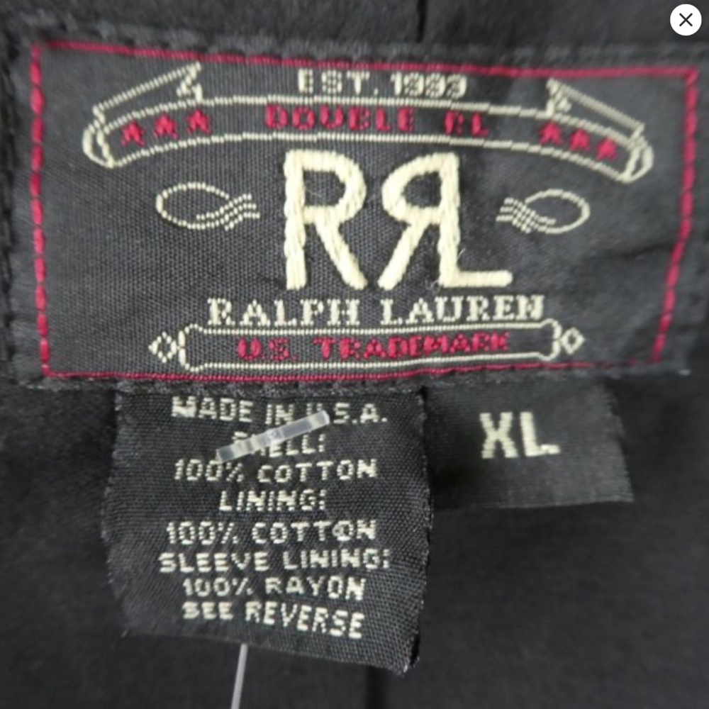 RRL Double RL Ralph Lauren Corduroy Blazer Jacket USA XL 90s NOS 3 Triple Star - Picture 4 of 11